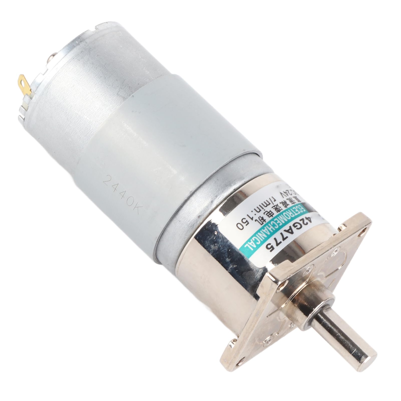 DC-Getriebemotor, 24 V Bürstenloser Metallgetriebemotor 600 U/min mit Spulen aus Reinem Kupfer, Hohes Drehmoment, Leiser Betrieb CW CCW für Luftbefeuchter, Seifenspender, Intelligente (150