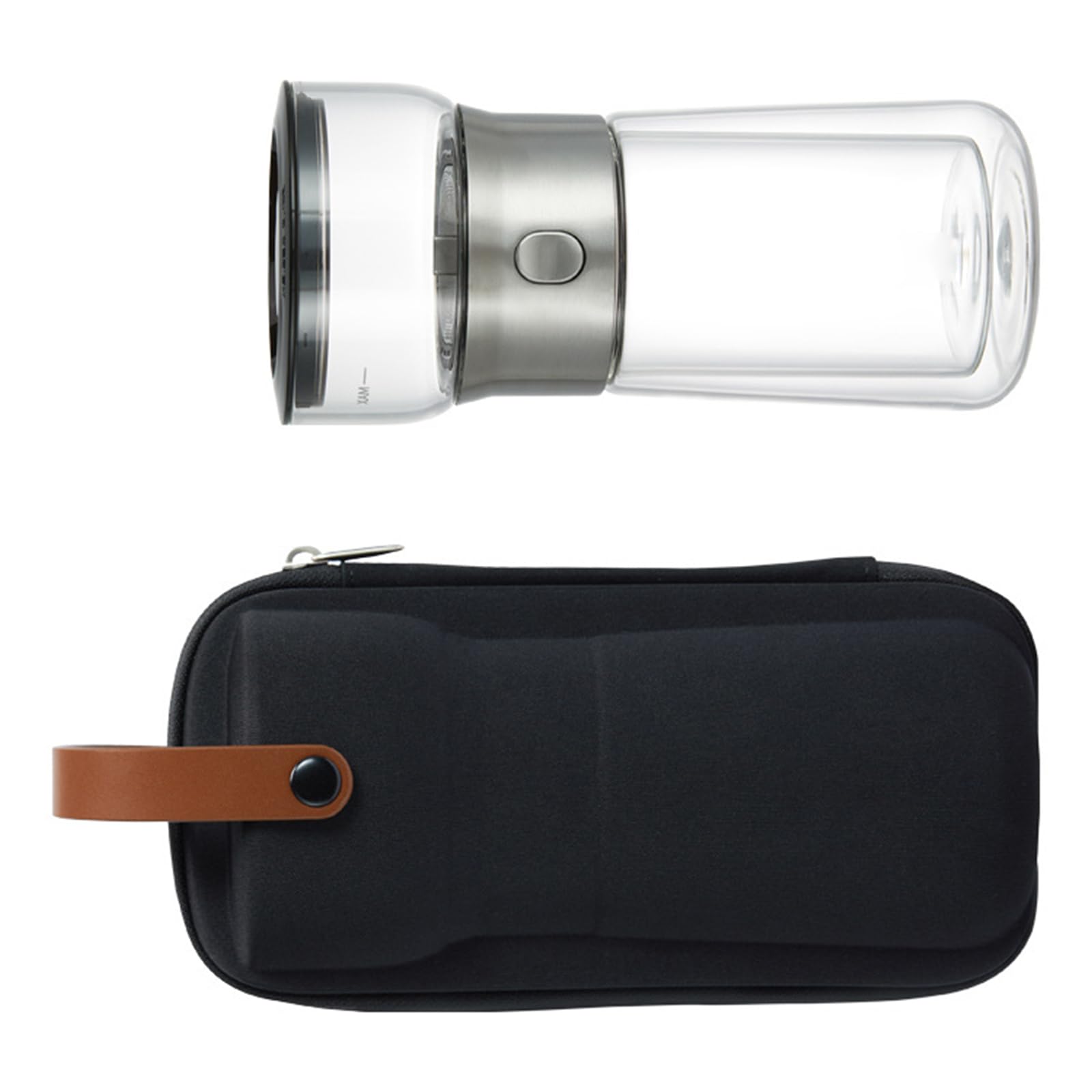Piceioep Compact Individual Tea Maker Highlighting Tap Brewing Spill Verification Plan Includes Travel Bag for Convenience Twin Wall