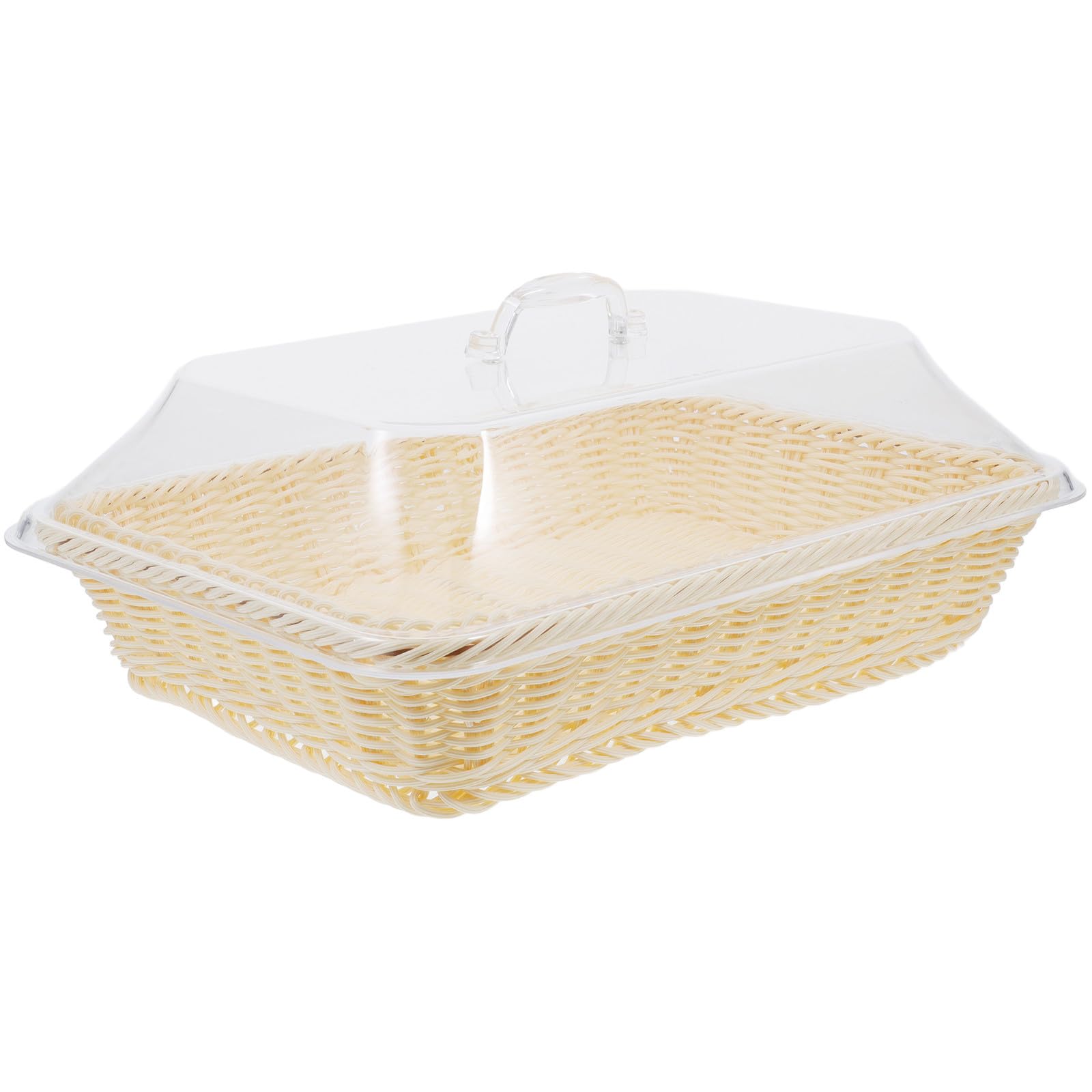 Panier à fruits de table beige pour des déjeuners sereins en terrasse