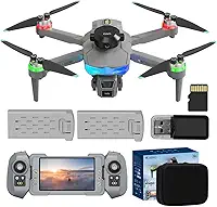 Mini Drones com Câmera, Tela de Exibição Independente Destacável de 4,3'', Drone com Motor Brushless e 2 Baterias, Mini Drones de Brinquedo para Iniciantes e Adolescentes