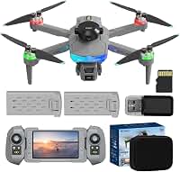 Mini Drones com Câmera, Tela de Exibição Independente Destacável de 4,3'', Drone com Motor Brushless e 2 Baterias, Mini Drones de Brinquedo para Iniciantes e Adolescentes