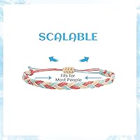 Vista 14 de String Boho Bracelet Ankle Adjustable Beaded Anklets,Handmade Surfer Beach Bracelets,Colorful Braided Bracelets String Rope Anklets Bracelets