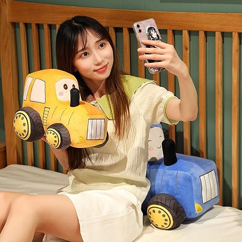 Miniatura 3 de XIYUAN Cojín de peluche de tractor de coche de juguete de camión súper linda almohada de felpa para automóvil, juguete de felpa suave para niños
