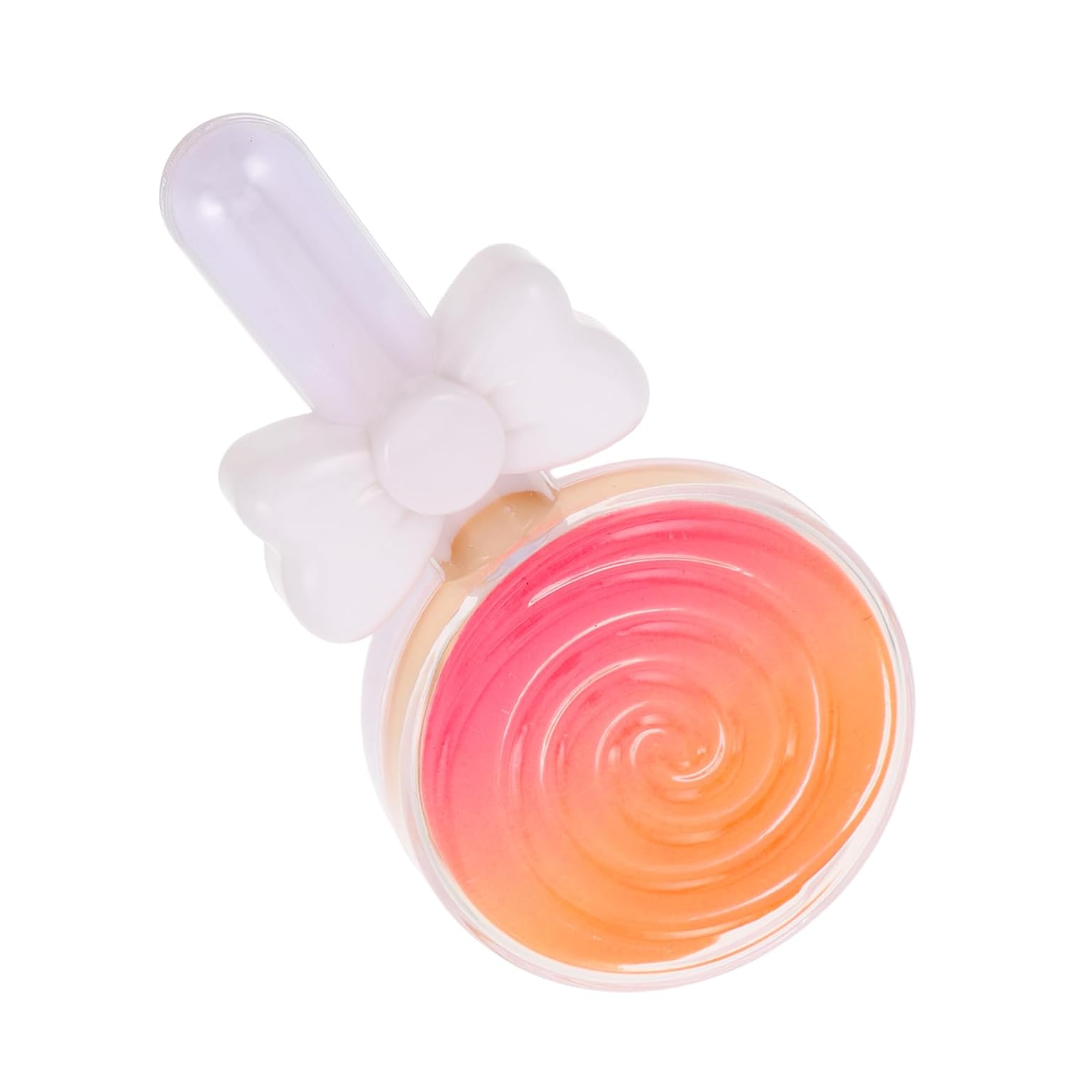 Gradient Lollipop Powder Puff Dual-use Makeup Sponge for Powder Application with Triangular Cut for Precise Eye and Nose Coverage Reusable Cosmetic Blender for Daily and Party