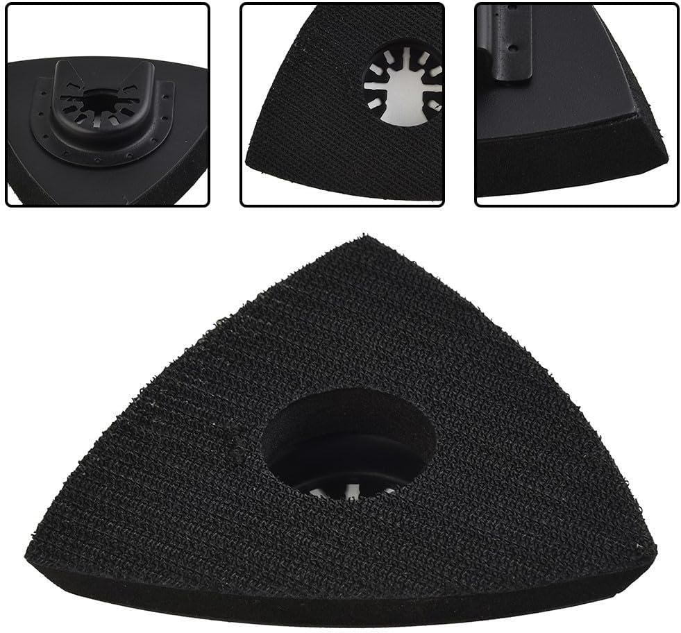 Triangular Oscillating Tool Sanding Pad Compatible With Various Multi Tools 1PC With Quick Change System(90mm)