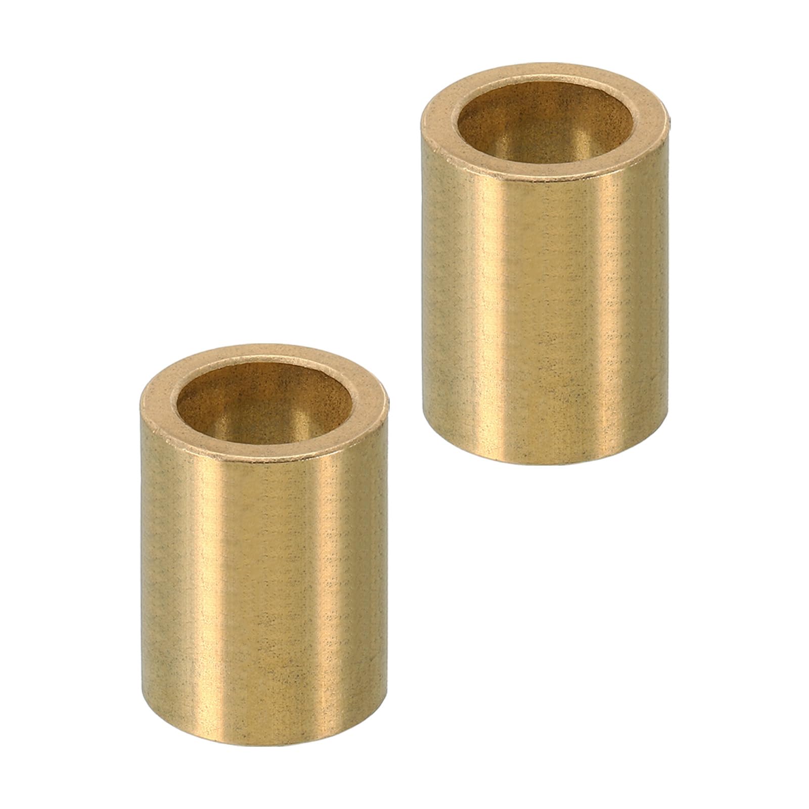 PATIKIL M14 Brass Spacers, 2 Pcs Metal Spacer Brass 14mm ID x 20mm OD x 28mm L Brass Spacers Screw Standoff for 5/9 Inch or M14 Screw