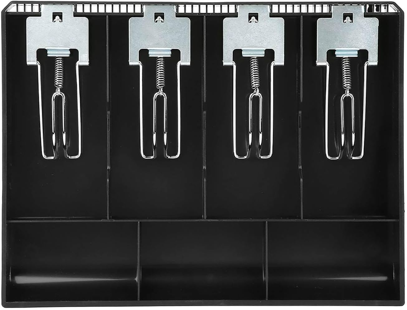 ERYUE Cashier Box, Attractive ABS Cash Drawer Wallet, Convenient Store Hotel School Hospital Coin Money Storage, Available in Black White Pink for, Supermarket Cash Register Drawer (Black)