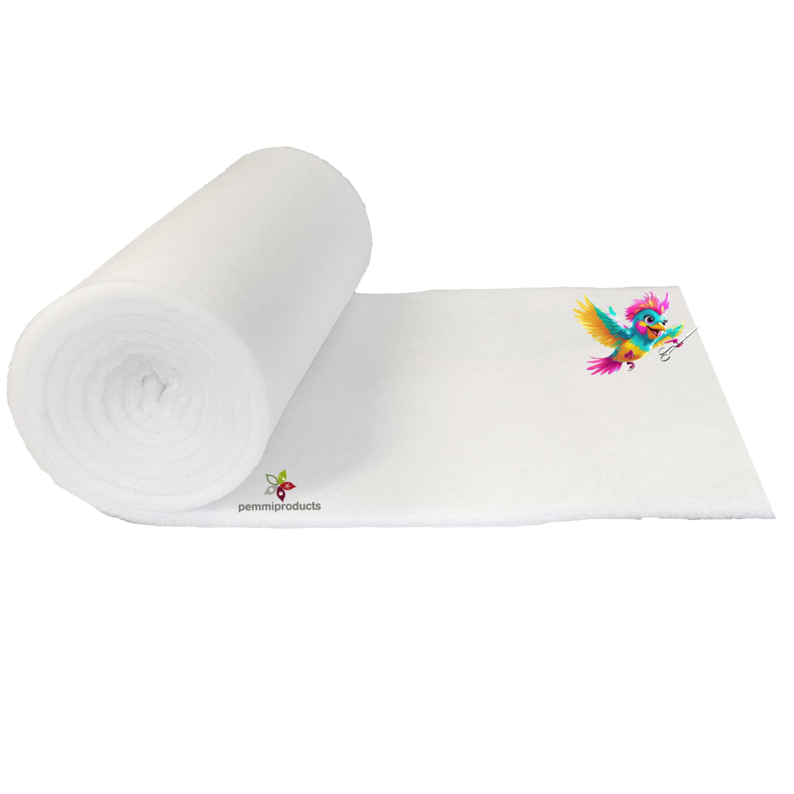 Ouate filtrante en mètre pour l'aquarium et étang, 150 g/m² (EUR 4,20/m²), 1,5 x 10 m, Environ 12 mm d'épaisseur, 15 m ², Tapis en ouate pour l'aquarium