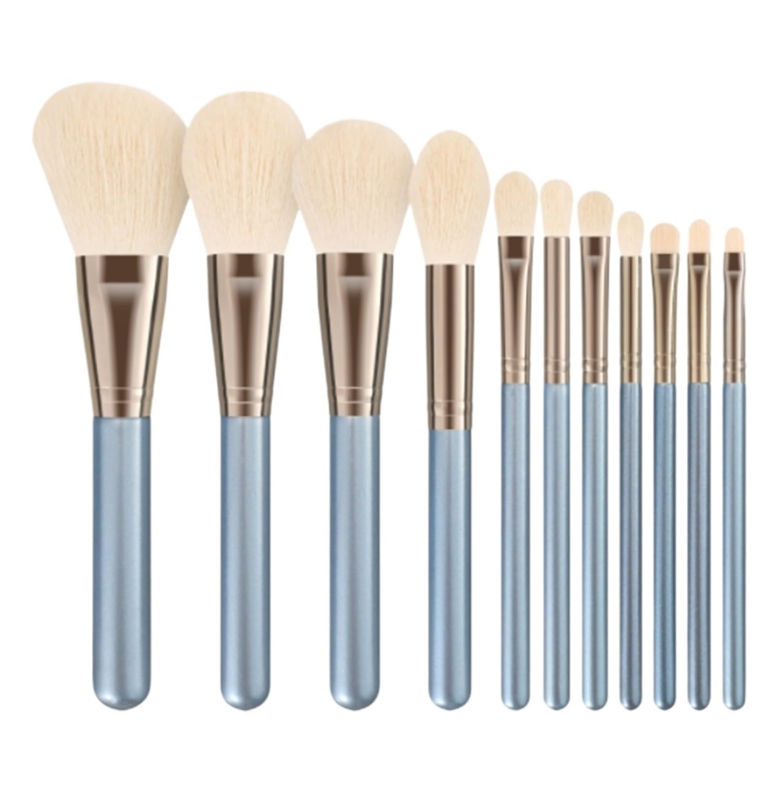 Pinsel Werkzeuge Make-up-Pinsel-Set, 11-teilig, Make-up-Pinsel For Gesicht Und Augen, Weicher Pinsel Gesichtsbemalung(White)