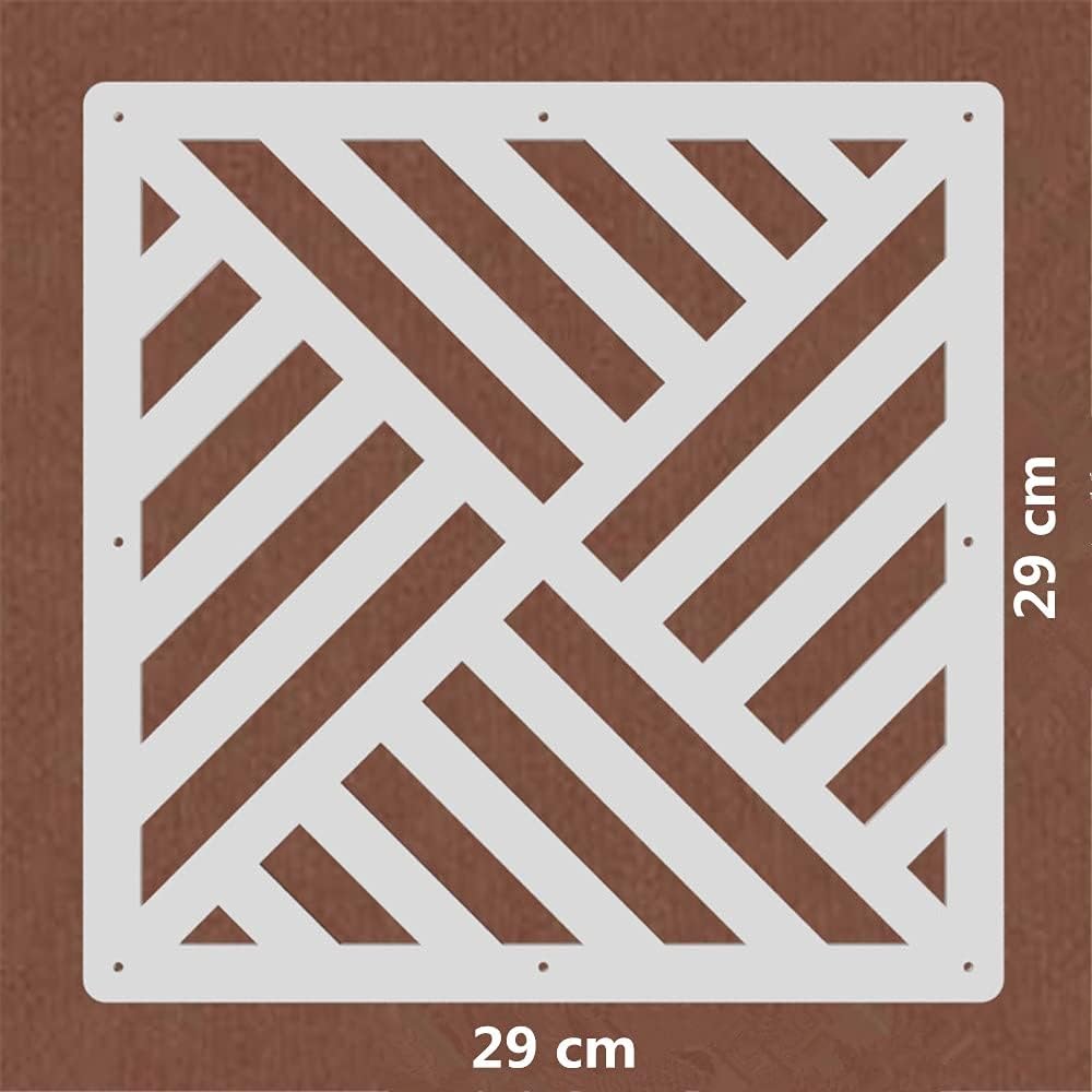 12 unids/Set Blanco Colgante de la habitación divisora Pantallas DIY Panel tabiques divisores Pared decoración habitación con Todos los Accesorios 29 x 29 cm