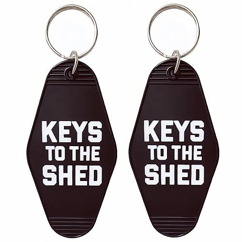 Shed Keychain Motel Key Chain Keys To The Shed Key