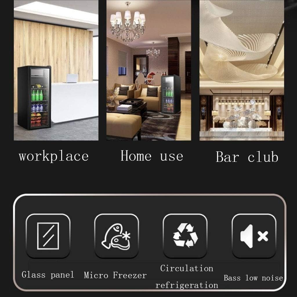 Krib Bling Beverage Refrigerator With Freezer 180 Can Freestanding Beverage Cooler With Adjustable Shelving Glass Door For Beer Soda Or Wine Perfect For Home Office Or Bar Black (Kb03-Flb-120) on Fridge.com - View 5