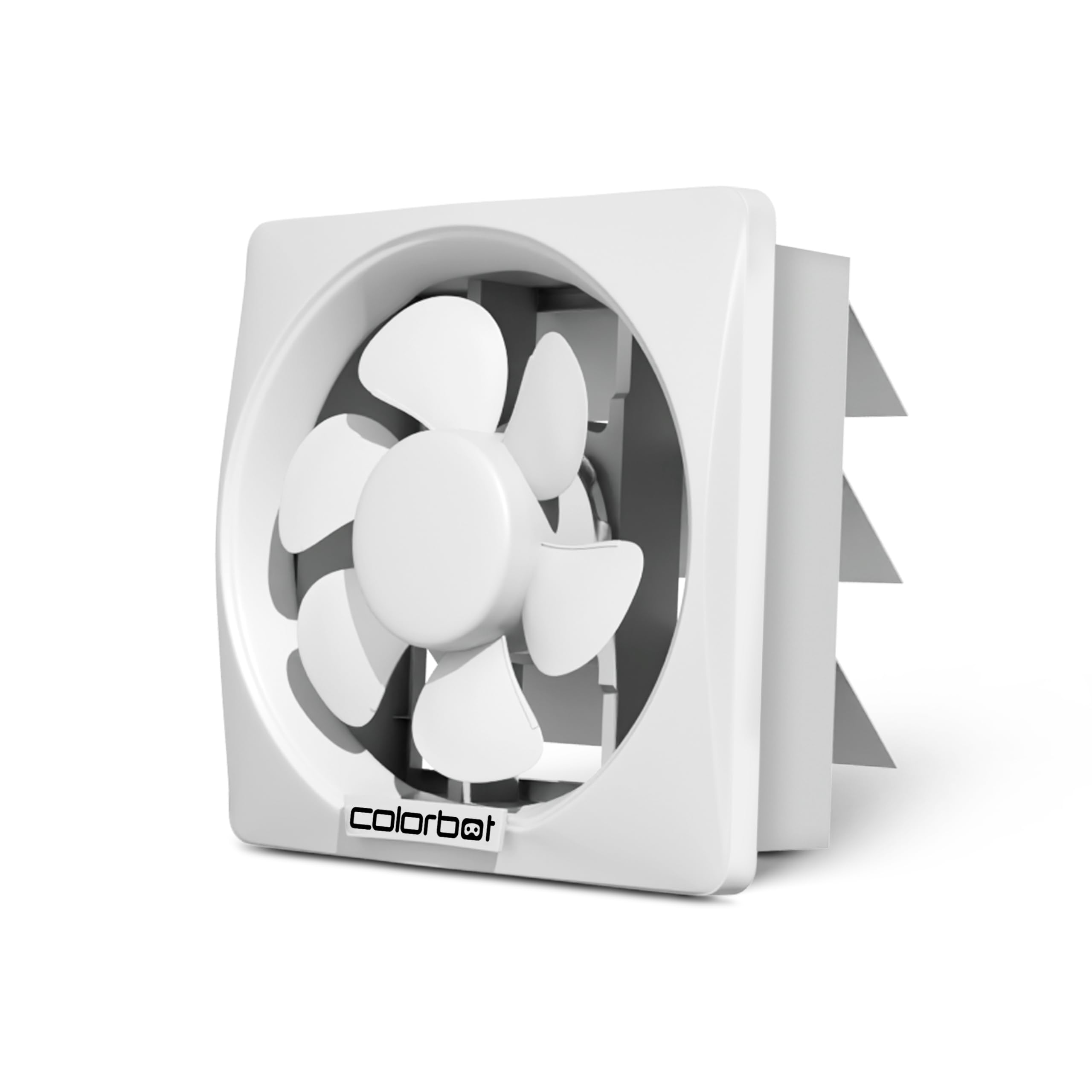 Colorbot Ecoz BLDC Exhaust Fan 250mm (10 inches) for Bathroom, Kitchen | 18W | Installation-Square Cut (285mm) | Low Noise | Easy to Clean | 100% Copper Motor | 3 Years Warranty (Arctic White)