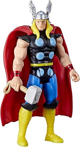 Marvel Hasbro Legends Series 3.75 pulgadas Retro 375 Collection Thor figura de acción de juguete, 1 accesorio
