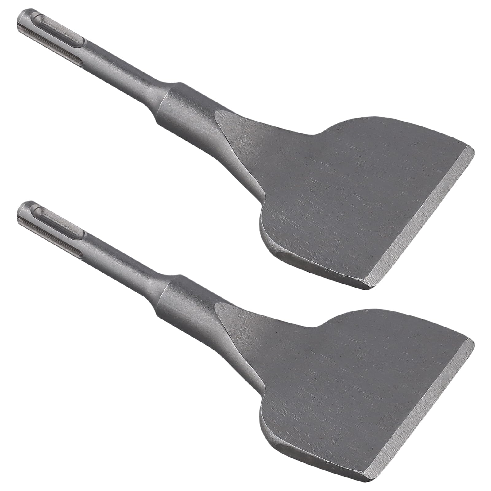 PINGEUI Paquete de 2 puntas de cincel SDS, cincel SDS Plus de 165 mm x 75 mm, cinceles de azulejos doblados para hormigón, azulejos y cerámica