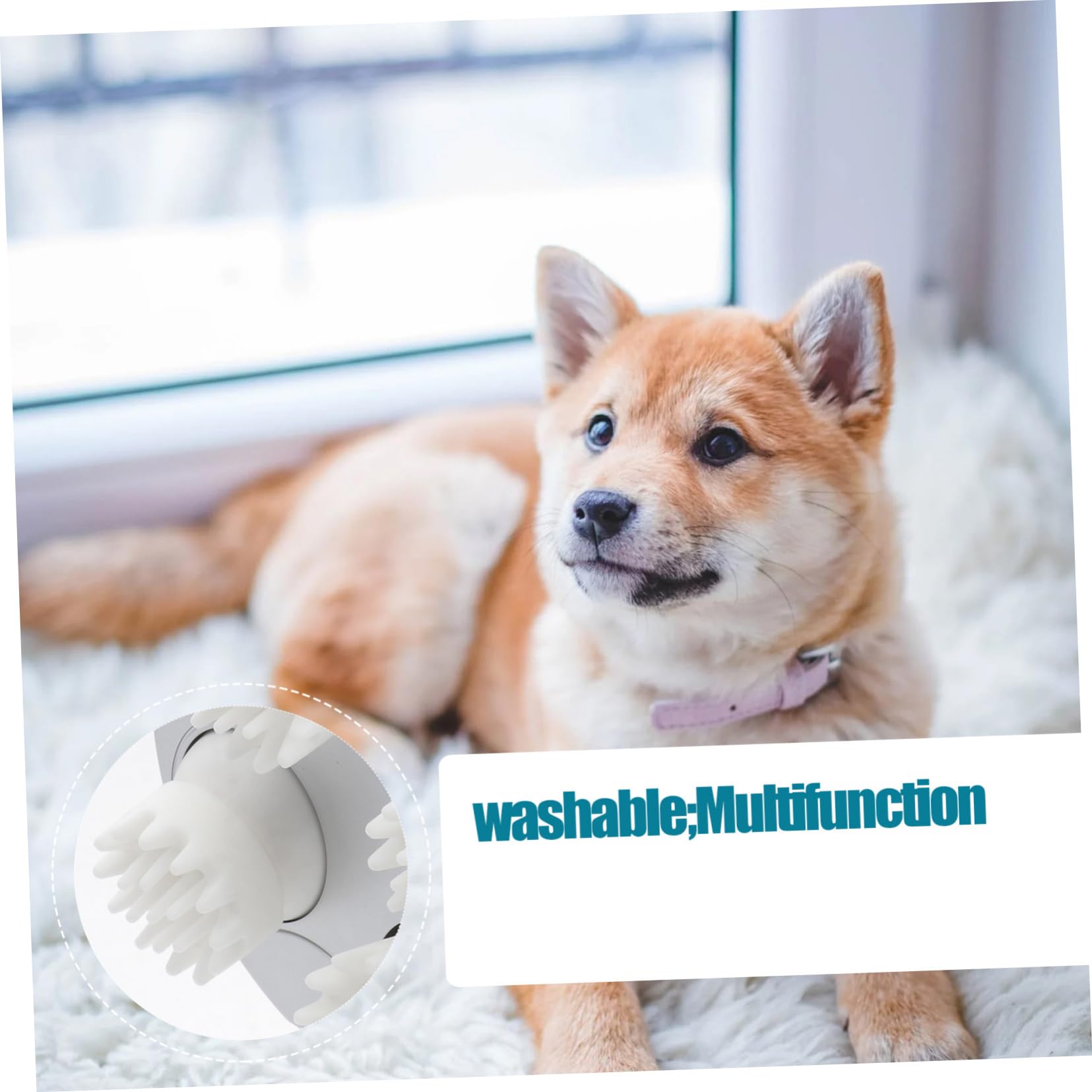 Toddmomy Massaggiatore Elettrico Per Animali Domestici Massaggio Profondo e Relax Per Gatti e Cani Ricaricabile Usb Design Omnidirezionale Giocattolo Divertente Accessorio Per Benessere