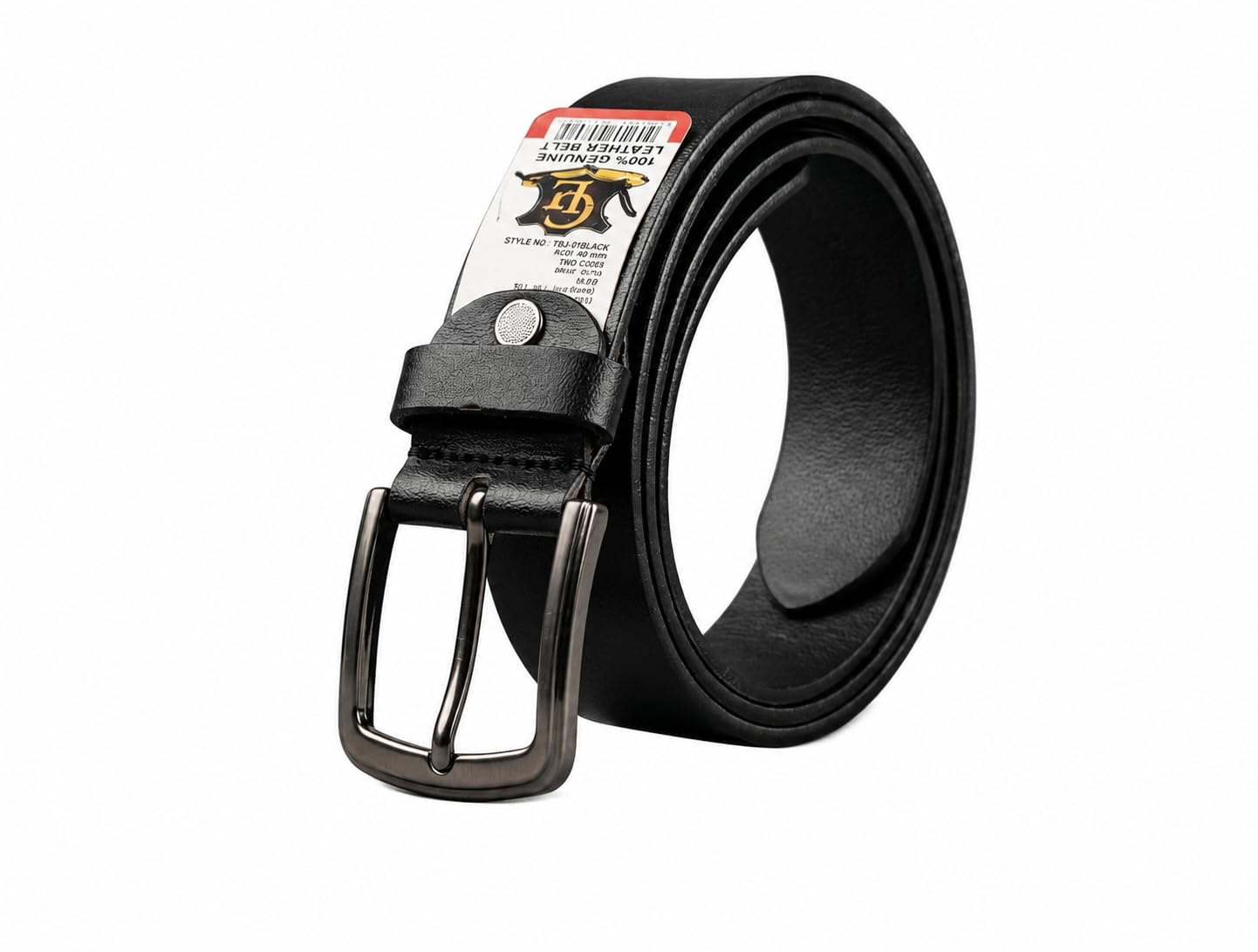 Men's Genuine Leather Belt – Classic Black-picture-25