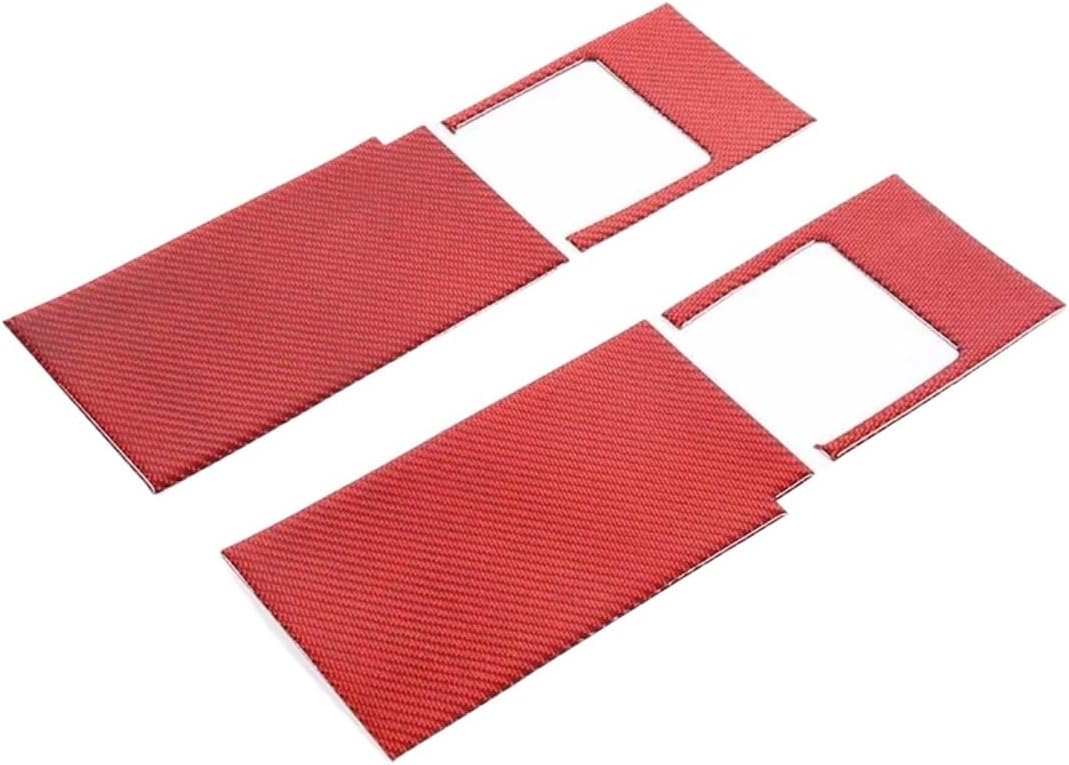 GERRIT Car Accessories Fit for Toyota FJ Cruiser 2007-2021 Carbon Fiber Car Side Air Conditioner Outlet Frame Cover Trim Sticker Upholstery Care (Color : Carbon Fiber)