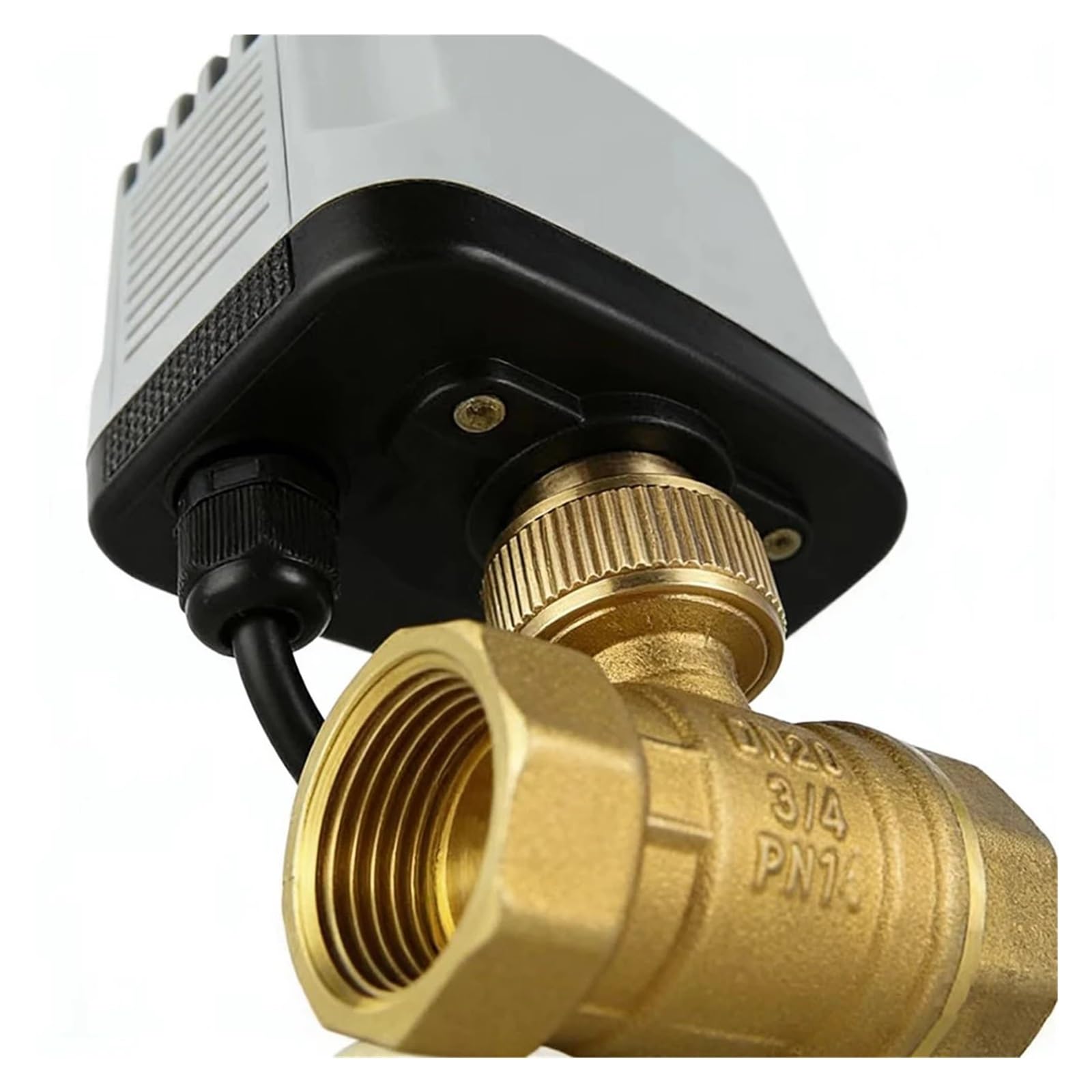Valvola motorizzata impermeabile 1/2 "3/4" 1 "2" IP65 220 12V 24V a sfera elettrica in ottone a 3 fili 2 controlli Elettrovalvola a solenoide a vie 8N Fluido industriale(DN25,AC220_3-WIRE 2 CONTROL)