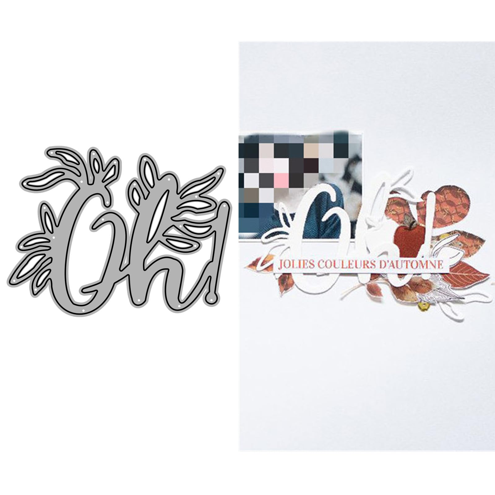 English Words Oh Metal Cutting Dies for Card Making