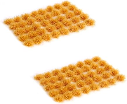 Jucoci Grass Tufts 2 PCS Set Static Miniature Grass Tufts Model Grass 5mm-07