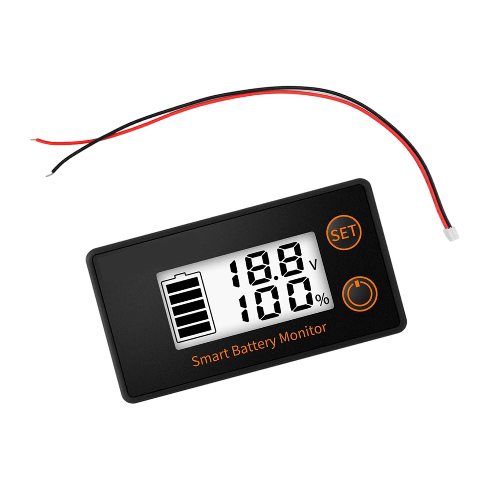Zxfdsfdbnm White Screen Efficient Realtime Battery Voltages Monitor Featuring Clear Lcd Screen Fast Response And High Accuracy For Accurate Data Lithium Batteries Voltages Meter