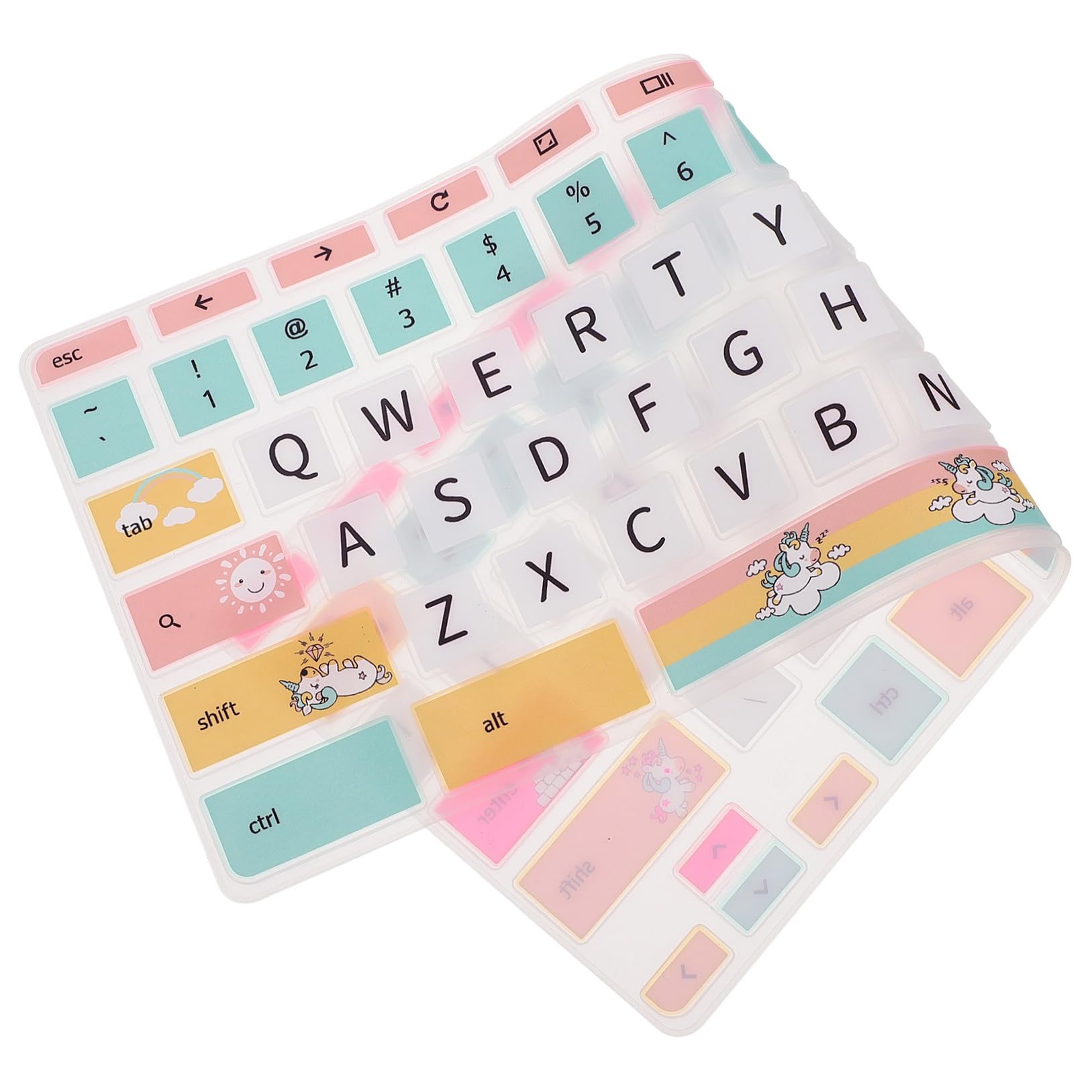 Protector de teclado de unicornio Happyyami para estudiar con tu laptop HP 8