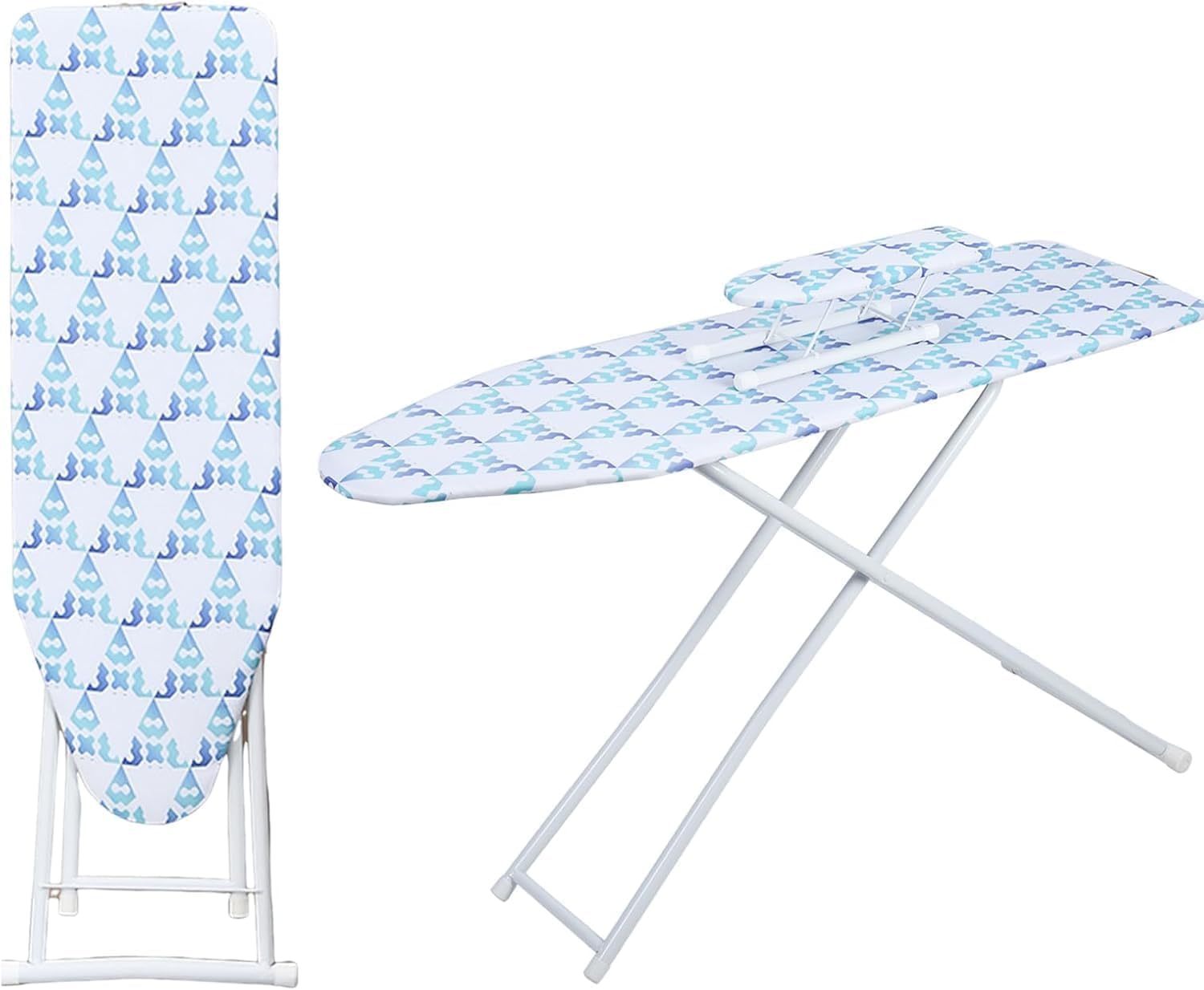 107 x 30 cm Ironing Board, Medium Folding Ironing Board, Space Saver Ironing Boards, Lightweight Non Slip Iron Boards for Home, Household, Office, Bathroom (Neon)