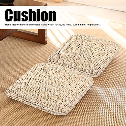 Coussin de sol carré style tatami idéal pour aménager un balcon cosy