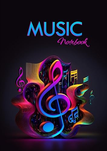 Blank Sheet Music Notebook: Perfect for Students, Teachers, and Professional Musicians | Large Music Manuscript Paper for Learning and Composing ... per Page and Wide-Ruled Lines for Lyrics