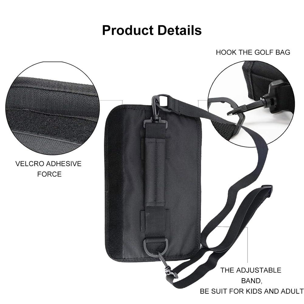 Sac De Club De Golf, Sac De Golf Portable avec Poignée, Sac De Transport Léger pour Golf, Sac De Transport pour La Marche, Le Golf, Le Golf, Le Voyage, Le Golf pour Homme Et Femme (Noir)