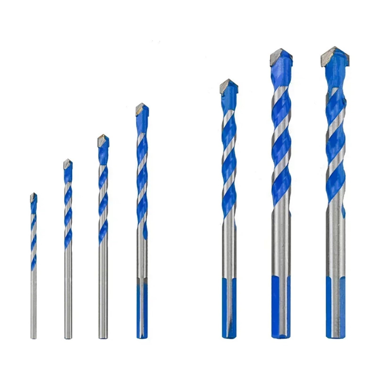 6 Pezzi 3-12mm Punta Da Trapano for Muratura In Carburo Cementato for Metallo, Porcellana, Piastrelle Di Ceramica, Calcestruzzo, Mattoni, Legno, Fresa