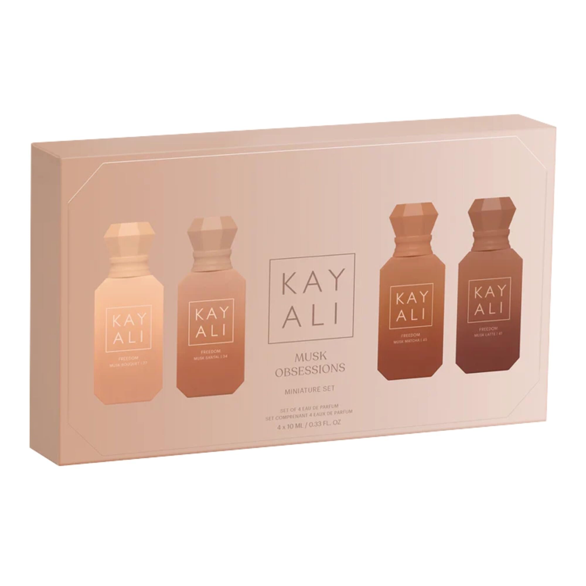 KAYALI musk obsession 香水4種セット Amazon.com : KAYALI Musk Obsessions Miniature Eau de Parfum Set 4