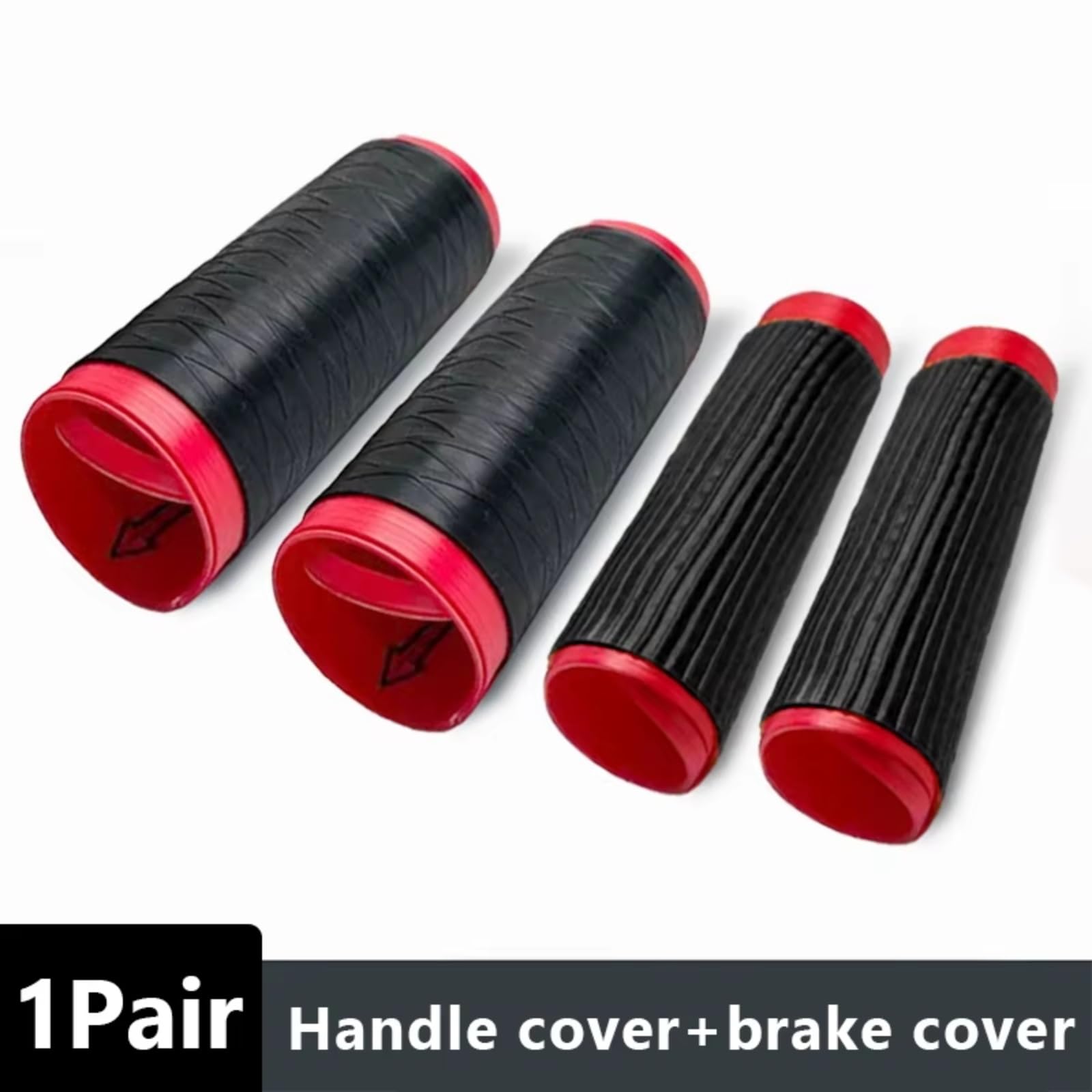 Universelle Schrumpfende Rutschfeste Silikon-Schutzhüllen Motorräder Motorrad Lenkerabdeckungen | Lenker-Bremsabdeckung selbstschrumpfende rutschfeste Silikon-Schutzabdeckungen Fahrmodifikationen(4PCS Style B)