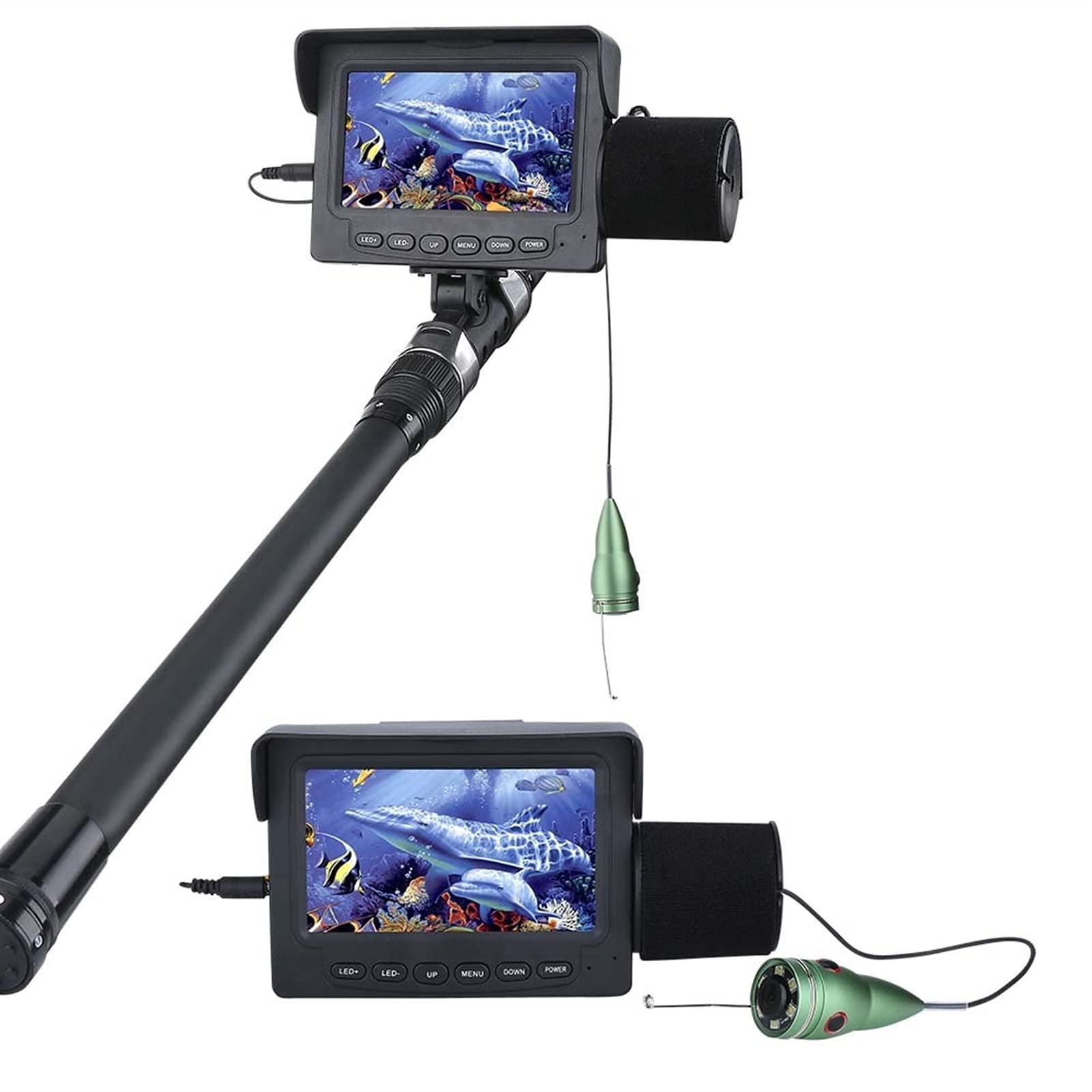Buscador de Peces, 3 0M 15M 1000TVL Finder de Peces cámara Pesca submarina 4. " LCD Monitor 6PCS 1W IR LED Cámara visión Nocturna for la