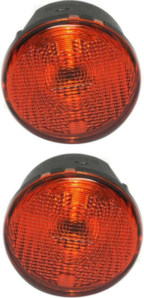 CarLights360: For Jeep Wrangler Front Signal/Corner Light 2007-2013 Pair Driver and Passenger Side CAPA Certified For CH2530103 + CH2531103