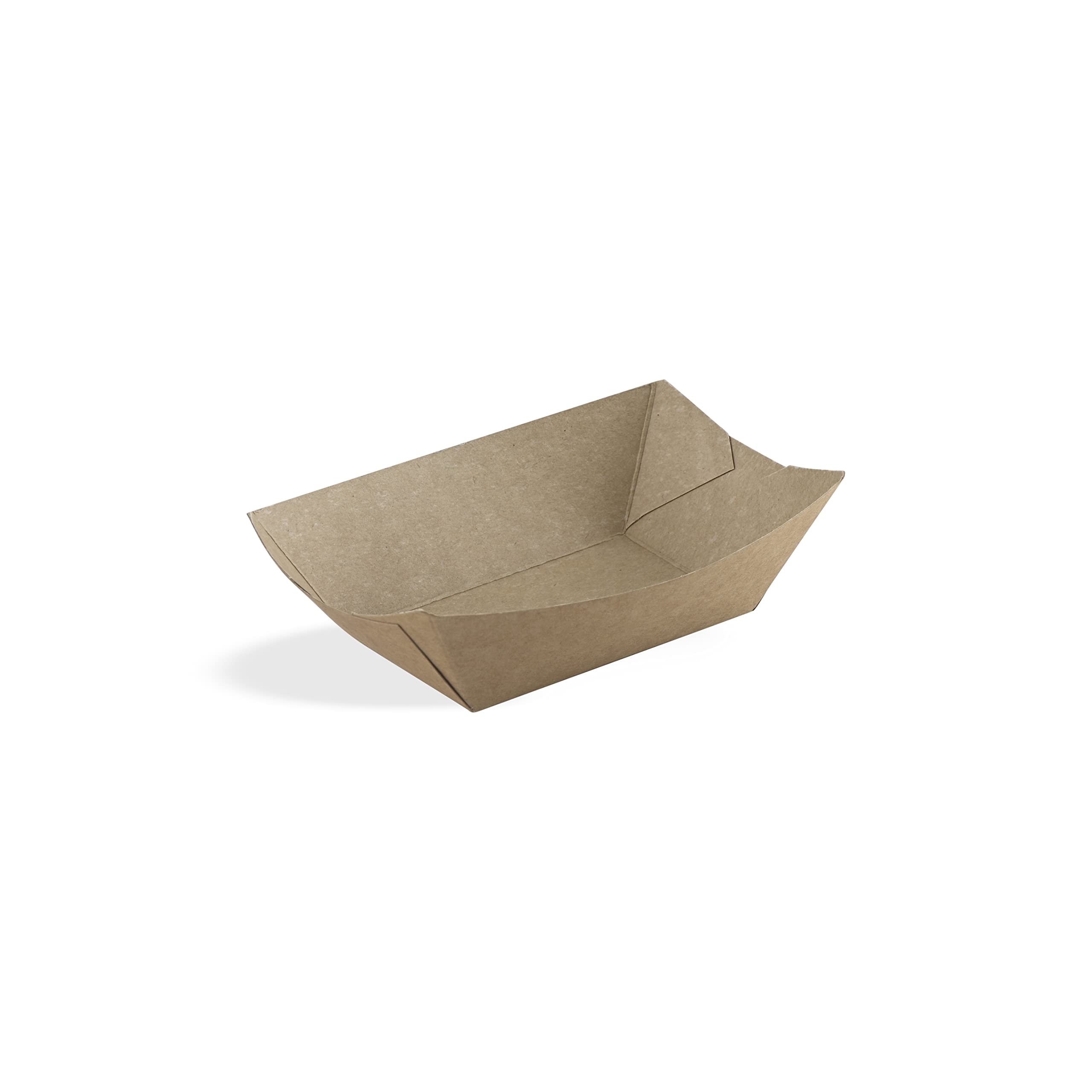 We Can Source It Ltd - Compostable Kraft Card Food Tray for Takeaways/Food Stalls and Picnics - Medium - 50 Packs