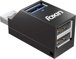 Foxin 3-Port USB Hub Dock (1 x USB 3.0 + 2 x USB 2.0), High-Speed Data Transfer up to 5Gbps, 3-in-1 Multiport Adapter, Mul Price In India