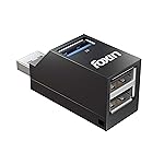 Foxin 3-Port USB Hub Dock (1 x USB 3.0 + 2 x USB 2.0), High-Speed Data Transfer up to 5Gbps, 3-in-1 Multiport Adapter, Multi-OS Compatible Plug & Play USB Hub for Laptops, PCs & Mac – FUH 003