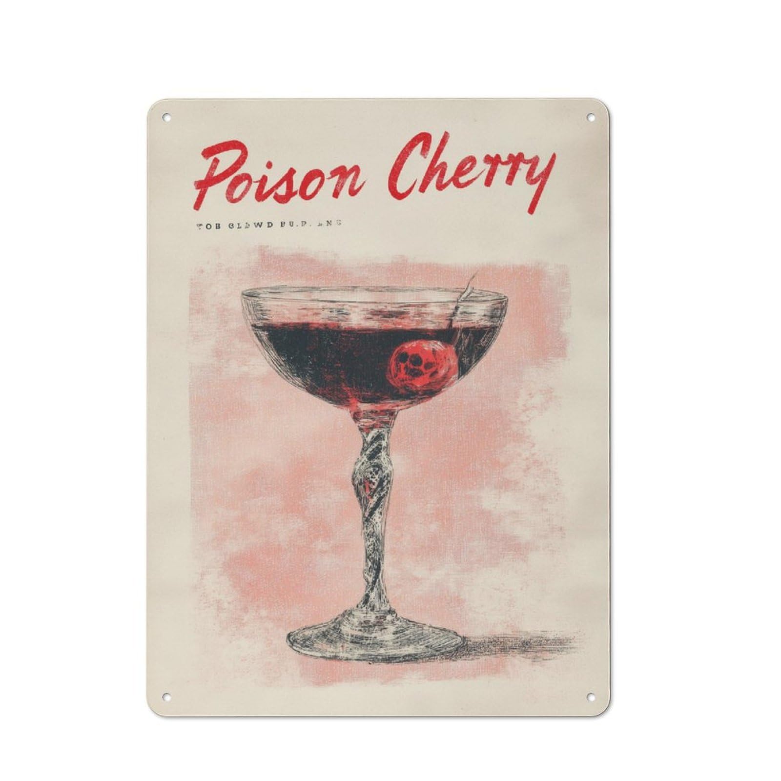 Junmoney Fatal Fruits Vintage-Inspired Tin Sign 40X30cm For Café Or Restaurant, For Cooler-Month Interiors With Vintage Character
