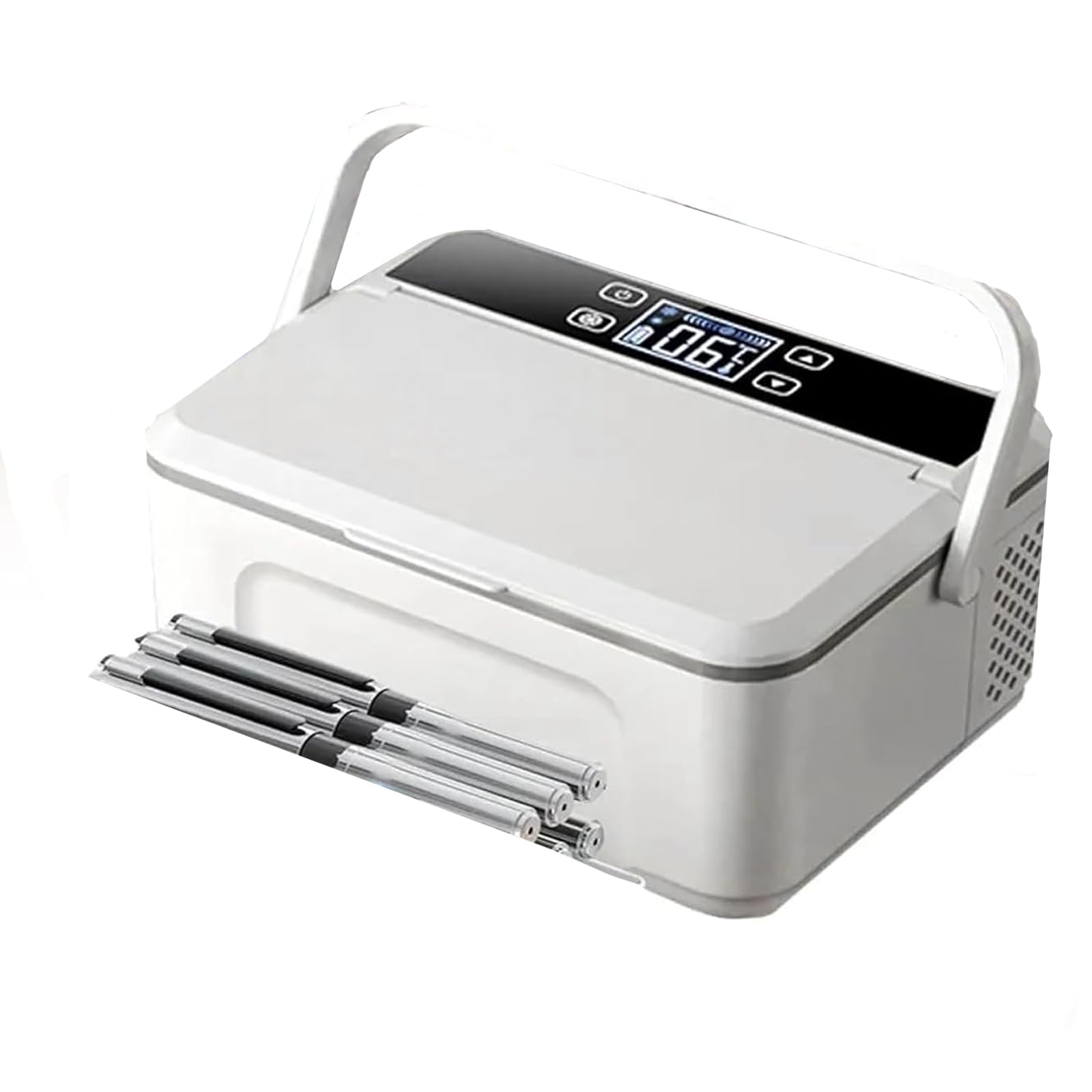 Portable Travel Bag Cool Box Refrigerator Portable Fridge Cooler 0-18℃ Ther (2batteries)