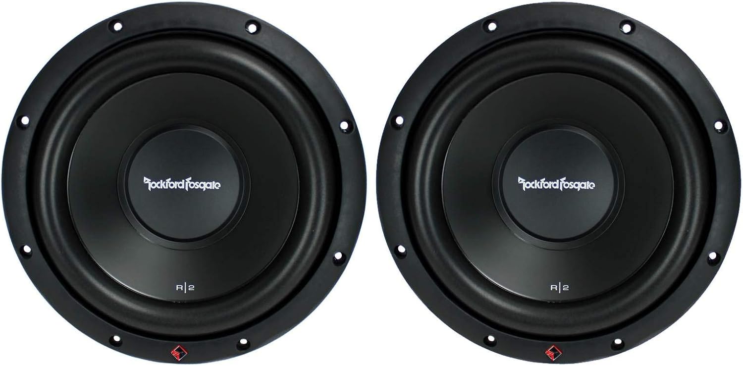 Rockford Fosgate 2 New R2D2-10 1000W 10" 2-Ohm Car Audio Subwoofers Subs R2D210