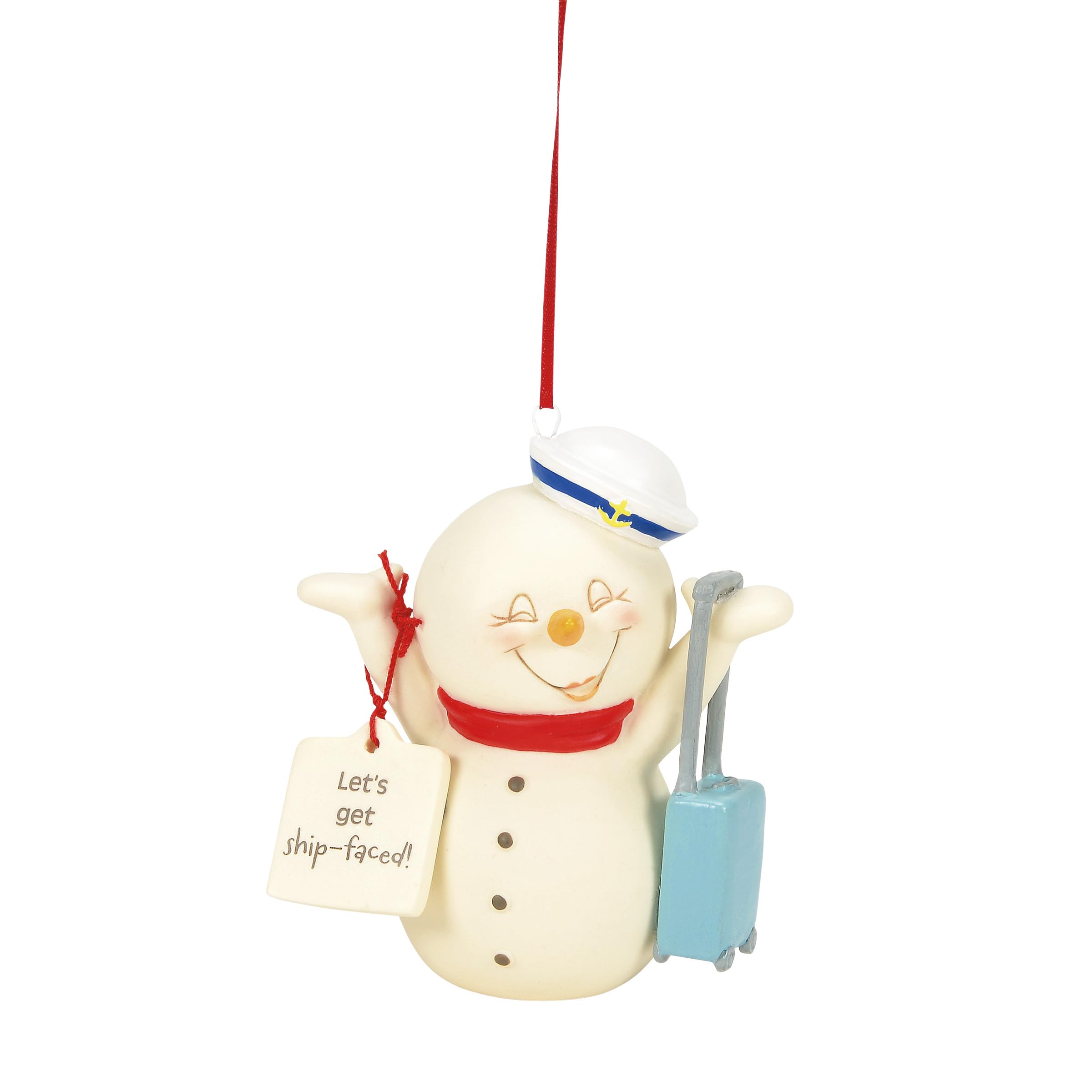 Department 56 Snowpinions Let's Get Schiffskreuzfahrt zum Aufhängen, 8,9 cm, Mehrfarbig