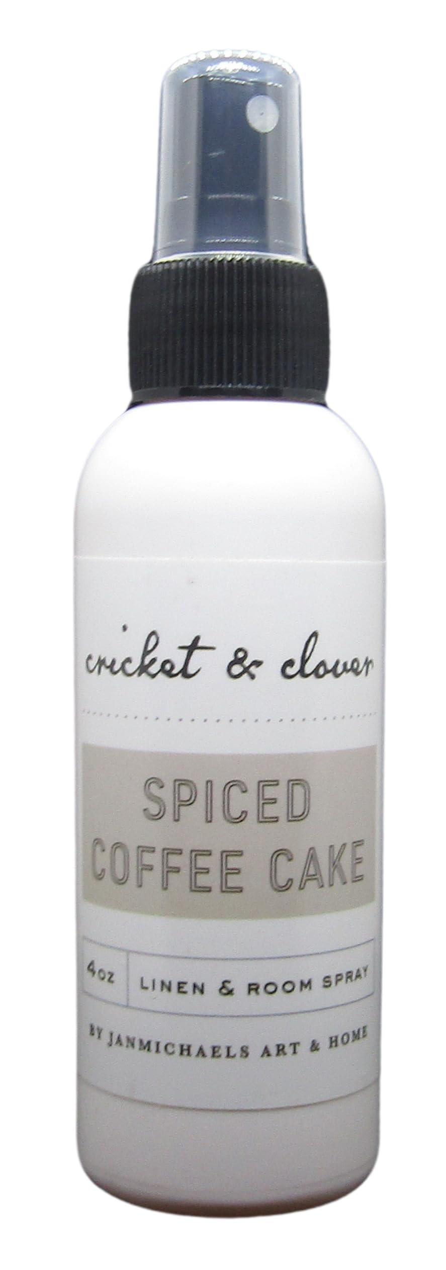 Cricket & Clover Spiced Coffee Cake Potpourri Room Spray 4 Ounce Bottle, White