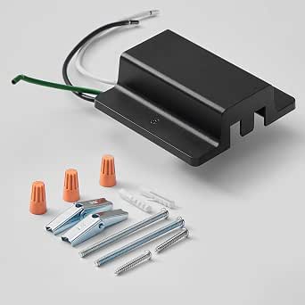 VANoopee H-Track Live End Feed Connector Schwarz – Verbindungsstück Für Einzelkreis-H-Schienensysteme (3-Draht), Kompatibel Mit Halo Track System, Einfache Installation