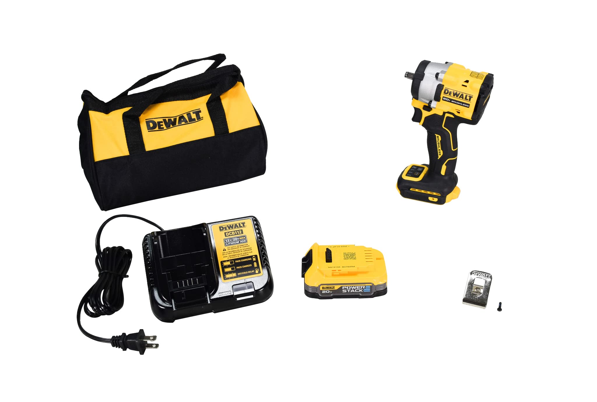 Photo 1 of **USED** DEWALT DCF923E1 20V Cordless 3/8" Impact Wrench Kit w/ 1.7Ah Battery and Charger