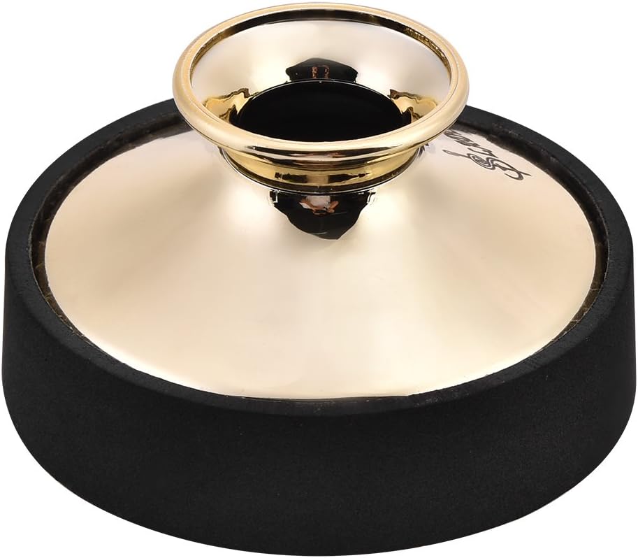 Alto Saxophone Mute Sax Sound Dampener Alto Saxophone Musical Instrument (Gold)
