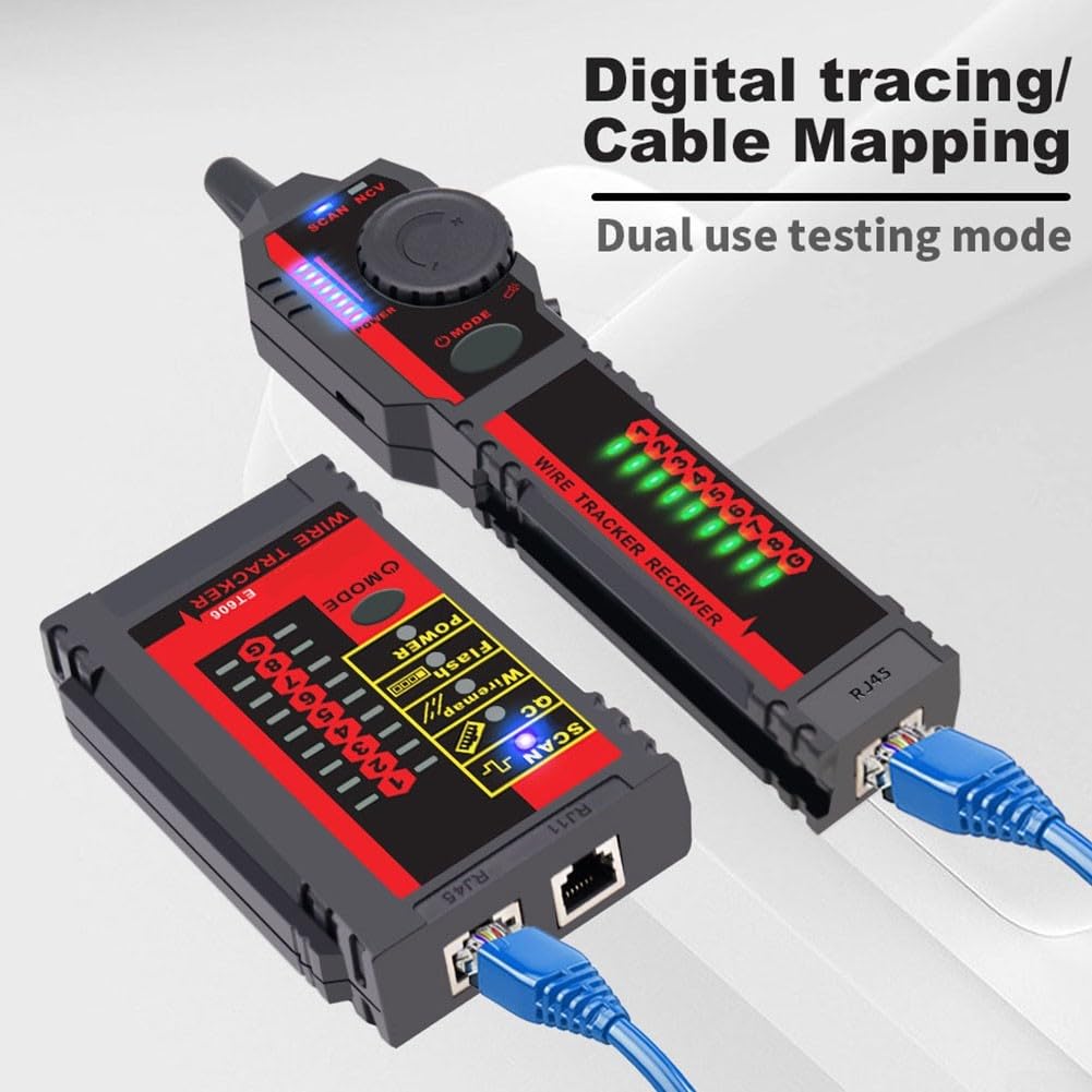 Tester para rj45 para profesional con Función NCV y LED Tester