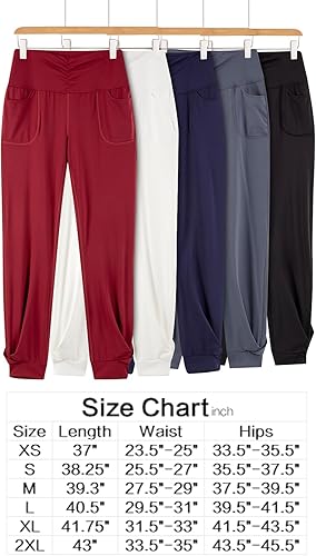 Miniatura 2 de Blaosn Pantalones deportivos fluidos para mujer con bolsillos, pantalones deportivos de yoga, entrenamiento, leggings casuales para descansar, ropa