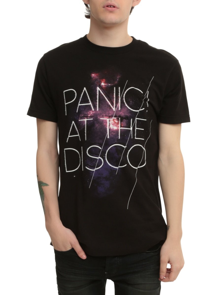 Panic! At The Disco Tシャツ ブラック Panic! At The Disco Galaxy Logo T-Shirt : Amazon.ca